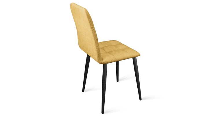 Кухонный стул Аспен К1С (Черный муар/Микровелюр Duna Curcuma) в Глазове - изображение 2