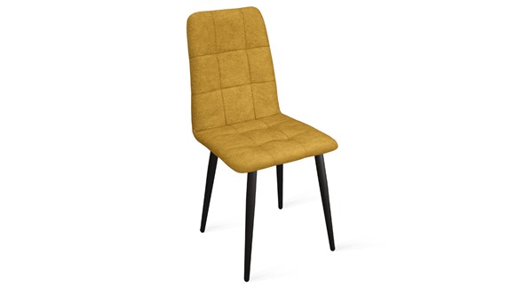 Кухонный стул Аспен К1С (Черный муар/Микровелюр Duna Curcuma) в Глазове - изображение