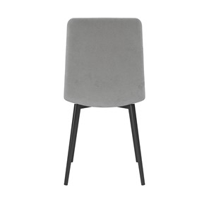 Обеденный стул Белла, велюр тенерифе грей/Цвет металл черный в Сарапуле - предосмотр 3