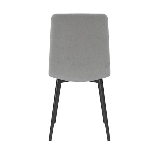 Обеденный стул Белла, велюр тенерифе грей/Цвет металл черный в Сарапуле - изображение 3