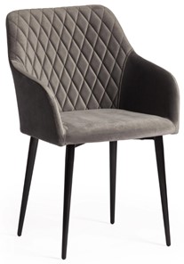 Обеденный стул BREMO (mod. 708) 58х55х83 серый barkhat 26/черный арт.19045 в Сарапуле