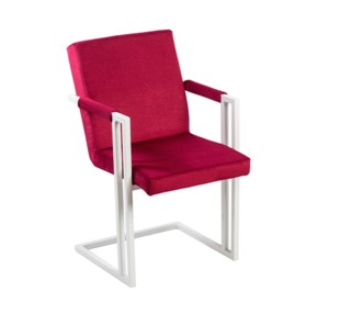Обеденный стул Бруно, Белый/Аврора 11(бордовый) в Сарапуле