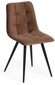 Обеденный стул CHILLY (mod. 7095) 45х53х88 коричневый barkhat 12/черный арт.14393 в Глазове