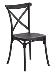 Обеденный стул CROSS (mod. PL24) 48х58х89 Black (черный) 05 арт.19693 в Глазове