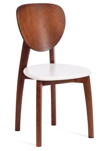 Обеденный стул Diamante, жесткое сидение бук, 42х42х85, коричневый/белый арт.19897 в Сарапуле