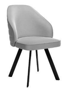 Обеденный стул dikline 276 Е28 светло-серый  ножки черные в Глазове