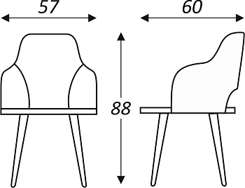 Стул Эспрессо-1, ноги черные круглые XXL (R38)/велюр T190 Горький шоколад в Сарапуле - изображение 6