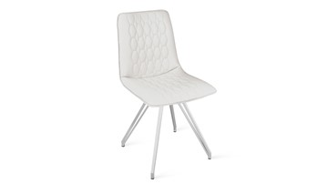 Обеденный стул Хьюго К4 (Белый матовый/Кож.зам Polo White) в Сарапуле