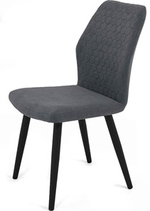 Обеденный стул Кальяри, ноги черные круглые XXL (R38)/велюр T177 Графит в Сарапуле