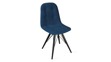 Обеденный стул Райс К3 (Черный муар/Велюр Confetti Blue) в Сарапуле