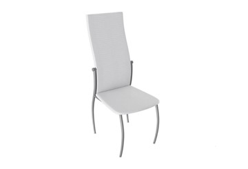 Кухонный стул Комфорт-М, цвет Эмаль Бриллиант, Белый Аллигатор к/з 218 (белый) в Глазове