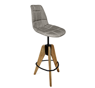 Барный стул SHT-ST29-C/S92 (пепельный/брашированный коричневый/черный муар) в Глазове