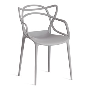 Обеденный стул Cat Chair (mod.028) пластик, 54,5*56*84 серый, арт.13276 в Глазове