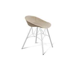 Обеденный стул SHT-ST19-SF1 / SHT-S100 (ванильный крем/хром лак) в Сарапуле
