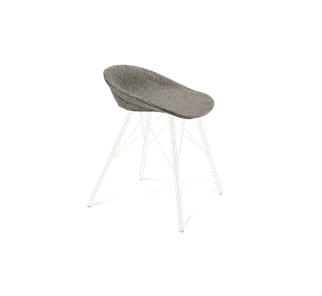 Обеденный стул SHT-ST19-SF1 / SHT-S37 (коричневый сахар/белый муар) в Сарапуле