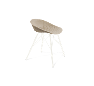 Обеденный стул SHT-ST19-SF1 / SHT-S37 (ванильный крем/белый муар) в Сарапуле