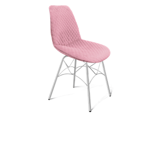 Обеденный стул SHT-ST29-С22 / SHT-S107 (розовый зефир/хром лак) в Сарапуле