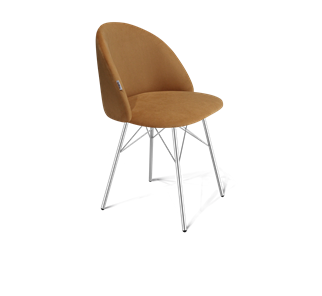 Обеденный стул SHT-ST35 / SHT-S64 (горчичный/хром лак) в Ижевске