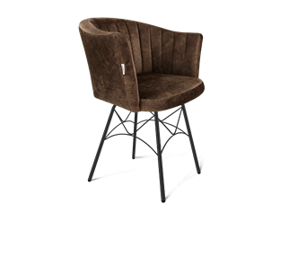 Обеденный стул SHT-ST42-1 / SHT-S107 (кофейный трюфель/черный муар) в Глазове