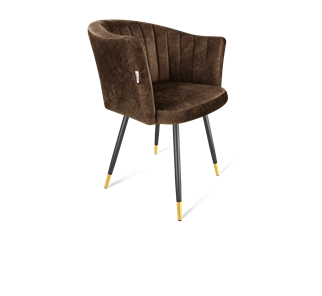 Обеденный стул SHT-ST42-1 / SHT-S95-1 (кофейный трюфель/черный муар/золото) в Глазове
