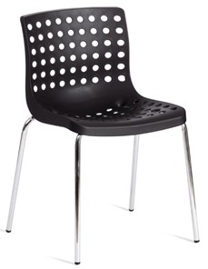 Обеденный стул SKALBERG (mod. C-084-A) 46х56х79 Black (черный) / Chrome (хром) арт.19258 в Ижевске
