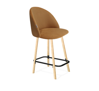 Полубарный стул SHT-ST35 / SHT-S94-1 (горчичный/прозрачный лак/черный муар) в Сарапуле