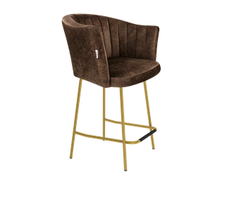 Полубарный стул SHT-ST42-1 / SHT-S29P-1 (кофейный трюфель/золото) в Глазове