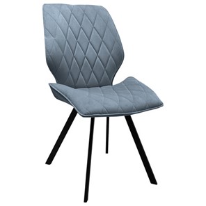 Обеденный стул BRABIX "Rombo CF-077", велюр серый, каркас металлический усиленный черный, 532776 в Глазове