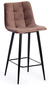 Кухонный полубарный стул CHILLY (mod. 7095пб) 55х44х94 коричневый barkhat 12/черный арт.19656 в Сарапуле