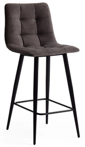 Кухонный полубарный стул CHILLY (mod. 7095пб) 55х44х94 темно-серый barkhat 14/черный арт.19657 в Сарапуле