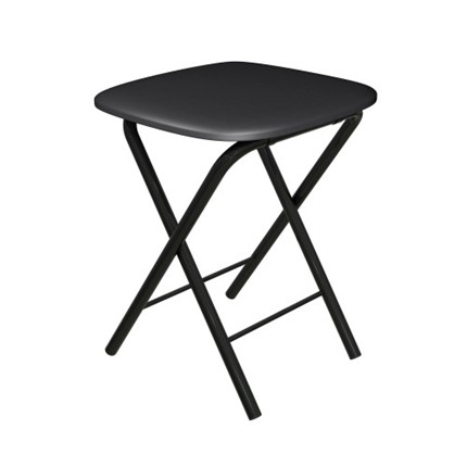 Кухонный табурет Складной СРП-013КВ (квадратное сиденье) Эмаль, черный в Сарапуле - изображение