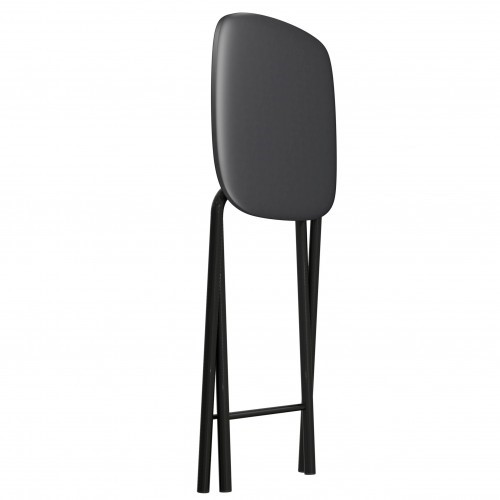 Кухонный табурет Складной СРП-013КВ (квадратное сиденье) Эмаль, черный в Сарапуле - изображение 1