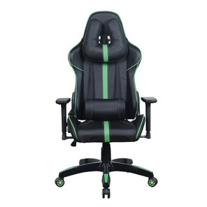 Офисное кресло Brabix GT Carbon GM-120 (две подушки, экокожа, черное/зеленое) 531929 в Глазове