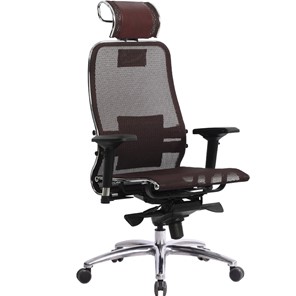 Офисное кресло Samurai S-3.04, темно-бордовый в Сарапуле