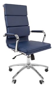 Компьютерное кресло CHAIRMAN 750 экокожа синяя в Ижевске