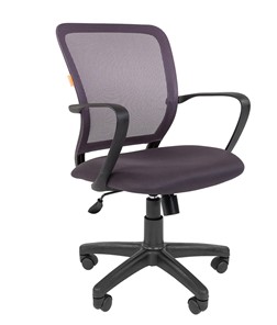 Кресло офисное CHAIRMAN 698 black TW, ткань, цвет серый в Глазове