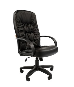 Кресло компьютерное CHAIRMAN 416, экокожа, цвет черный в Глазове