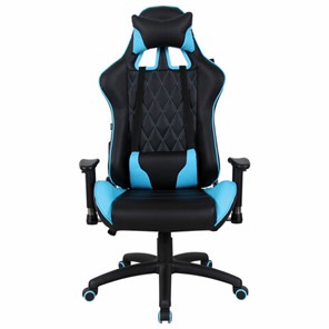 Офисное кресло Brabix GT Master GM-110 (две подушки, экокожа, черное/голубое) 531928 в Глазове
