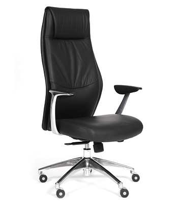 Кресло CHAIRMAN Vista Экокожа премиум черная в Глазове - изображение