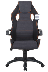 Кресло Brabix Techno Pro GM-003 (ткань, черное/серое, вставки оранжевые) в Ижевске