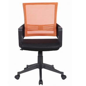 Офисное кресло Brabix Balance MG-320 (с подлокотниками, комбинированное черное/оранжевое) 531832 в Глазове