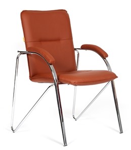 Офисное кресло CHAIRMAN 850 Экокожа Terra 111 коричневая в Воткинске