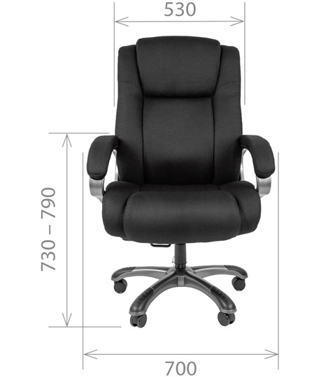 Офисное кресло CHAIRMAN 410 Акриловая ткань SX Черный в Ижевске - изображение 1