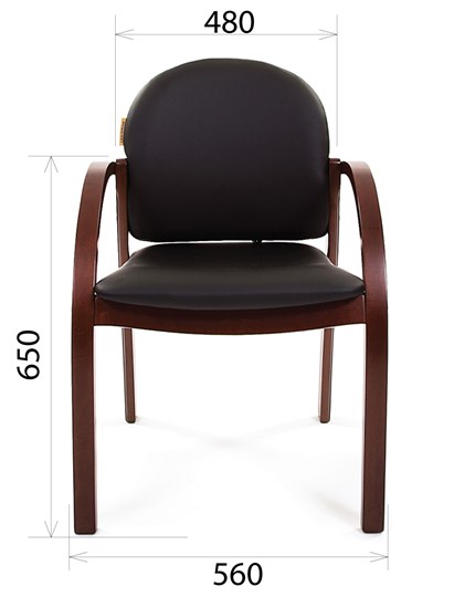 Кресло офисное CHAIRMAN 659 Экокожа черная в Глазове - изображение 1