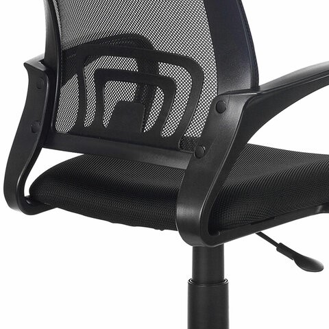Кресло офисное Brabix Fly MG-396 (с подлокотниками, сетка, черное) 532083 в Глазове - изображение 5