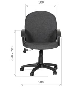 Компьютерное кресло CHAIRMAN 681 Ткань C-3 черное в Глазове - предосмотр 1