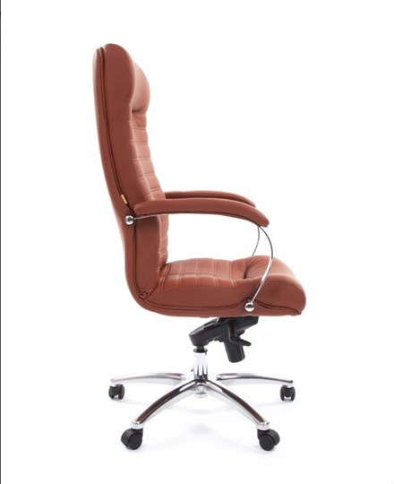 Компьютерное кресло CHAIRMAN 480 Экокожа Terra 111 (коричневая) в Глазове - изображение 2