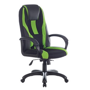 Компьютерное кресло Brabix Premium Rapid GM-102 (экокожа/ткань, черное/зеленое) 532419 в Сарапуле