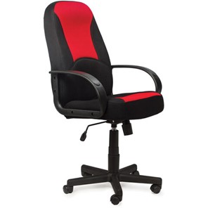 Кресло BRABIX "City EX-512", ткань черная/красная, TW, 531408 в Сарапуле