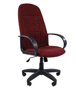 Офисное кресло CHAIRMAN 727 ткань ст., цвет бордо в Глазове